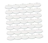 Tofficu 50 Pièces Patches Miroir Verre Ronds Accessoires Créatifs DIY pour Décoration Murale et Fabrication de Bijoux Surface Lisse et Bords Arrondis pour et Décoration Intérieure