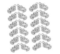 Tofficu 50 Pièces Pi Yao Pendentifs Alliage Antique Breloques Feng Shui Double Face pour Bijoux DIY Symboles de Richesse Chinois pour Colliers Bracelets et Porte-clés