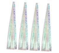 Tofficu 500 Pièces Fluorescent Origami Paper Strips Foil Star Folding Craft Sheets For DIY Party Decoration And School Art Activities