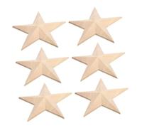 Tofficu 6 pièces Appliques Sculpté Étoile Unique Décorations Murales et Meubles Massif pour Portes Darmoire et Placards