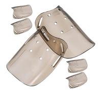 Tofficu 6 Pièces Couvre-Orteils Transparants pour Travail Résistant Aux Chocs Protection Avant-Pied Ergonomique et Légère Protection Industrielle pour Soudeurs et Maintenance