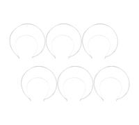 Tofficu 6 Pièces Diadème Halo Argenté en Métal, Coiffe DIY Double Couronne Élégante