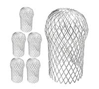 Tofficu 6 pièces Filtre Gouttière Aluminium Maille Anti-débris Protection Tuyaux Descente Facile à Installer pour Saison Automne