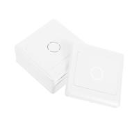 Tofficu 6 pièces Plaque Cache Blanche Résistante À Eau Usure Pour Interrupteurs Et Boîtes Dérivation Couvercle Mural Multiusage Pour Rénovation Bureau Maison École