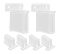 Tofficu 6 pièces Support Mural Plastique Robuste avec Vis Fixation Étagère Murale pour Optimisation Placards et Garages Installation Rapide