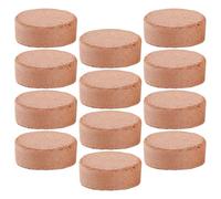 Tofficu 60 pièces Bloc de Terreau Compressé à Base de Fibre Végétale Bloc de Tourbe Nutritif pour Semis Substrat Absorbant pour Plantes Intérieur Transplantation Facile Jardin et