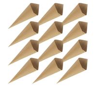 Tofficu 60 Pièces Cônes de Confettis Papier Kraft pour Mariage Cones Papier Confettis Colorés Accessoires DIY pour Fêtes Petits Bouquets et Bonbons Décorations Élégantes pour Anniversaire