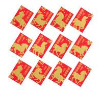 Tofficu 60 Pièces Enveloppes Rouges Vietnamiennes An Pochettes Chanceuses pour Décorations Asiatiques Fête Printemps pour Famille et Affaires