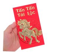 Tofficu 60 Pièces Vietnamese Packet Envelopes For Year Of The Horse Lunar Year Spring Festival Wedding Birthday Party With Traditional Cultural Design