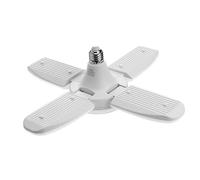 Tofficu 60W Lumière De Ventilateur LED à Pales Ampoule Chaud Lampe Plafonnier Pliable Pour Garage Et Restaurant