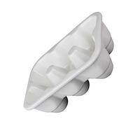 Tofficu 6grilles Boîte à Œufs Compartiments Plateau Porte-œufs Céramique Pour Réfrigérateur Conserver Œufs Entiers Cuits