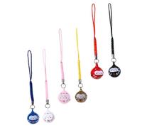 Tofficu 6pièces Dharma Cat Pendentif Téléphone Chaîne Décorative Pendentif Suspendu Pour Téléphone Et Paquet Cuivre Cloche Design Feng Shui