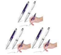 Tofficu 6pièces Stylos à Bille Éclairés Avec Lampe Led Stylet Capacitif Et Fonction Écriture Pour Écrans Tactiles Créatif Et Pratique