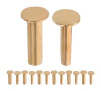 Tofficu 7 Paires de Rivets de Remplacement en Cuivre 2,0 Cm pour Manches de Couteaux de Chef, Accessoires de Réparation pour Poignées de Couteaux, Fixation Sécurisée pour Bricolage