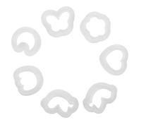 Tofficu 7 Pièces Silicone Earring Molds For DIY Jewelry Making Polymer Clay Butterfly Flower Heart Designs Compact Crafting Pendant Kit