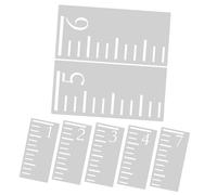 Tofficu 7pièces Règle De Croissance Murale Plastique De Pochoirs Pour Mesurer Garçon Fille Outil De Dessin Bricolage Pratique Et Réutilisable