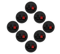 Tofficu 8 Clips pour Câble D'enceinte Modèle 2-9, Connecteur Rond à Ressort, Lot de 8 Pièces, Bornes de Câblage pour Haut-parleurs, Accessoire Audio pour Home Cinéma et Installation