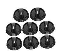 Tofficu 8 Pièces Bouton Épaissis Four Remplacement Des Boutons De Cuisinière Remplacer Boutons De Haut Niveau Aluminium Cuisinier Pour Bouton Du Four Je Noir Plastique