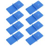 Tofficu 8 Pièces Gabarit de Perçage pour Charnières avec Guide Précis pour Assemblage de Portes et Meubles Outil Robuste pour Fixation Cachée de Charnières