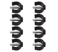 Tofficu 8 Pièces Pince en C pour Accessoires de Marcheur Senior, Clips de Verrouillage Faciles à Installer en Pp et Fer, Compatibles Tube Rond 22mm pour Domicile et Établissements de Soins