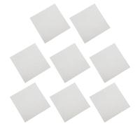 Tofficu 8 Pièces Plaque de Mica de Remplacement 13x13 Cm pour Four à Micro-ondes Couvercle Isolant Argenté, Matériau Mica Résistant la Chaleur, Facile à Nettoyer pour Usage Domestique