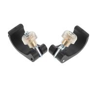 Tofficu Accessoires pour Bâtons d'escalade 2pcs Verrou Externe en Nylon Noir, Compatible Large, Compact pour Activités de Plein Air et Trekking