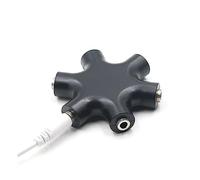 Tofficu Adaptateur Splitter pour Écouteurs Séparateur Audio Noir pour Connecter Casques Appareil Compatible Smartphones et Lecteurs Câble Protection Anticorrosion