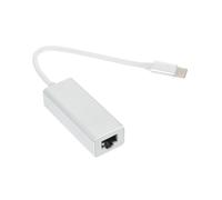 Tofficu Adaptateur USB-c vers Ethernet Mégabit en Alliage D'aluminium Argenté, Compatible Multiples Systèmes, Portable pour Connexion Plus Rapide Que WiFi en Déplacement