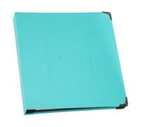 Tofficu Album Porte-billets 33 Pages Turquoise Feuilles Mobiles, Couverture Polyuréthane, Organisateur de Tickets de Cinéma, Concert et Train, Carnet de Rangement pour Souvenirs de Voyage