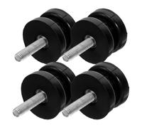 Tofficu Amortisseurs de Vibrations Cylindriques 4 Pièces en Caoutchouc Noir Patins Anti-Vibrations Universels pour Moteur de Voiture et Générateur Adaptés aux Environnements Extérieurs