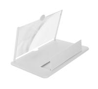 Tofficu Amplificateur Écran pour Téléphone Blanc Loupe Vidéo Portable Agrandissant Écran Support et Compact pour Films et Jeux
