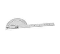 Tofficu Angle Multifonction Acier Inoxydable avec Bras Outil de Mesure Précis pour Charpentiers Règle de Goniomètre pour Menuiserie et Bricolage