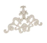 Tofficu Applique Murale PVC Sculptée Coin Décoratif Fleur pour Salon Décoration Murale Facile à Installer Ornement Dangle pour Mobilier et Fond Mural