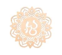 Tofficu Applique Murale Vintage en Bois Pendentif Géométrique, Bordures Lisses et Finition Soignée, Décoration Murale pour Contemplation et Décoration Intérieure