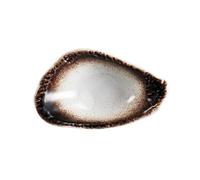 Tofficu Assiette à Épices Délicate en Céramique de Style Japonerie, Plat à Sauce Soja Multifonction en Céramique, Couleur Or Sésame, pour Repas du Soir et Accessoires de Réutilisable