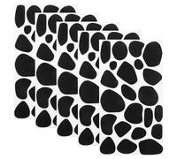 Tofficu Autocollants Feutrine Noire à Motif Dalmatien 5 Feuilles pour Costumes DIY et Décorations Halloween Pastilles Repositionnables et Lavables