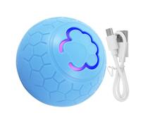Tofficu Balle Rechargeable pour Chien Moyen à Grand, Interactif Lumineux Modes Automatiques de Poursuite et Vibration, Balle Électrique Mobile Silencieuse pour Divertissement Intérieur