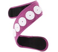 Tofficu Bandeau D'acupression Violet en Abs et Polyester, Serrage-tête Ajustable pour Massage Tête Cou, Accessoire de Yoga Portable, Bandeau Réutilisable pour Relaxation et Bien-être