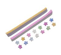 Tofficu Bandes de Papier Origami à Paillettes Étoiles et Cœurs Papier Décoratif Double Face pour Bricolage et Création Artistique Facile à Plier et Découper pour Loisirs Créatifs