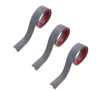 Tofficu Bandes d'Étanchéité Acoustiques 3 Pièces Auto-Adhésives, Lot de 3 en PVC Flexible pour Bruit et Protection Porte Courant d'Air