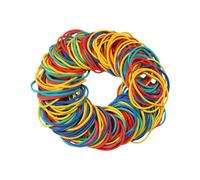 Tofficu Bandes Élastiques Colorées Multifonctions Caoutchouc Bandes Souples pour Bureau Fixation Cheveux et Petits Objets Assortiment Pratique