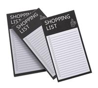Tofficu Bloc-notes Magnétique 3 Pièces pour Listes de Courses et Tâches, Format Pratique, Autocollant pour Réfrigérateur, Accessoire Bureau et Maison, Blocs-notes Domestiques Polyvalents