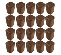 Tofficu Bloc Nutritif de Culture 20 Pièces en Tourbe Marron pour Semis | Transplantation sans Retirer le Pot, Perméabilité Adaptée, pour Serrage Traditionnelle et Jardin