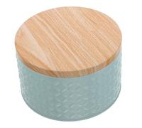 Tofficu Boîte à Biscuits Fer Ronde Petite avec Couvercle Boîte de Rangement Décorative pour Bonbons et Friandises Festive