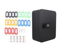 Tofficu Boîte à Clés Murale Sécurisée à Code 20 Emplacements, Armoire de Gestion des Clés Résistante aux Rayures en Métal Robuste, pour Bureaux, Hôtels et Logements Porte-étiquettes