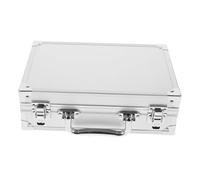 Tofficu Boîte à Outils Multifonction en Alliage D’Aluminium Verrouillage Sécurisé, Organisateur Compact Portable 25x16x8 Cm, Rangement Outillage pour Usage Quotidien
