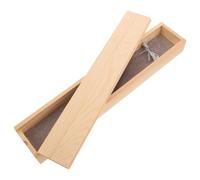 Tofficu Boîte à Pinceau Calligraphie Bois Délicat Coffret Compact pour Stylo Unique Étui de Rangement Portable pour Artistes et Écrivains