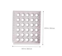 Tofficu Boîte à Œufs Empilable Plastique Blanc 30 Compartiments, Organisateur De Bac à Légumes Pour Réfrigérateur, Rangement Pour Œufs Monocouche, Plateau Sécurisé Anti-chocs Cuisine Et Congélateur