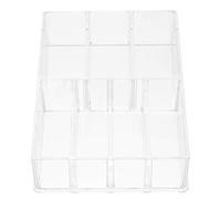 Tofficu Boîte de Rangement Cosmétique Clapets Détachables 7 Compartiments en Acrylique Transparent pour Organisation Multifonctionnelle à Domicile ou Usage Professionnel