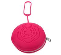 Tofficu Boîte de Rangement Menstruelle en Silicone Réutilisable, Petite Boîte Compacte Rouge pour Stockage et Transport Hygiénique des Tasses Menstruelles, Étui Portable pour Soins
